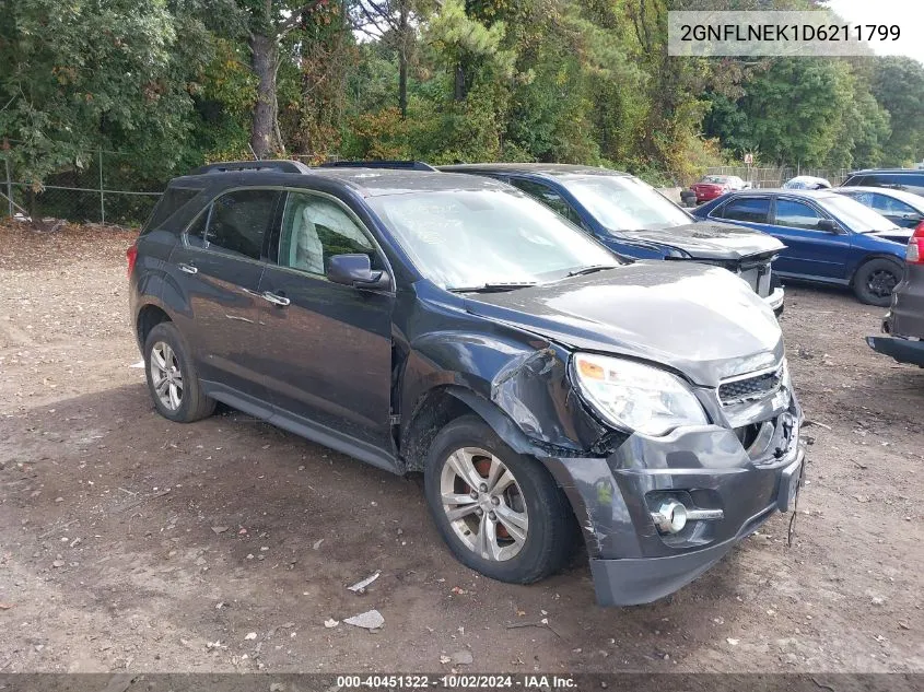 2013 Chevrolet Equinox 2Lt VIN: 2GNFLNEK1D6211799 Lot: 40451322