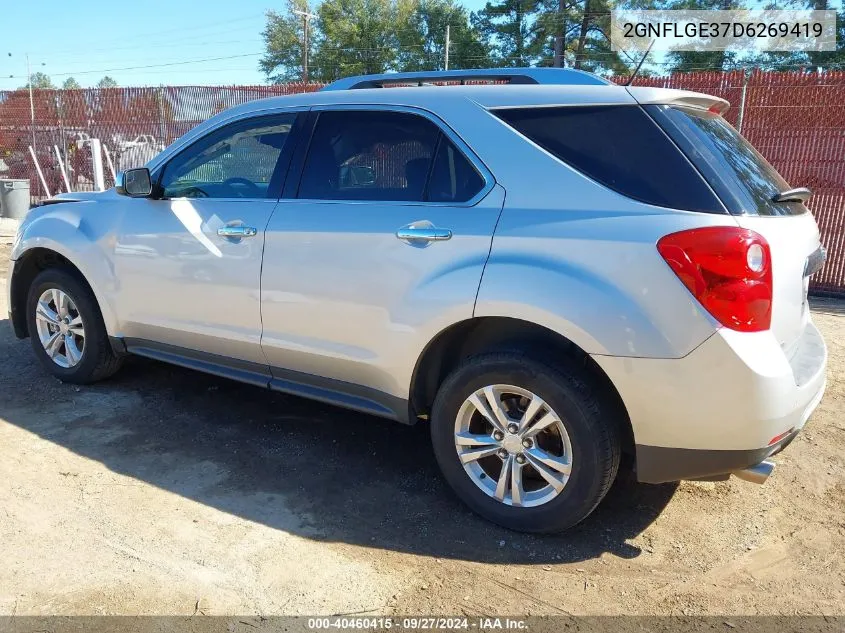 2013 Chevrolet Equinox Ltz VIN: 2GNFLGE37D6269419 Lot: 40460415