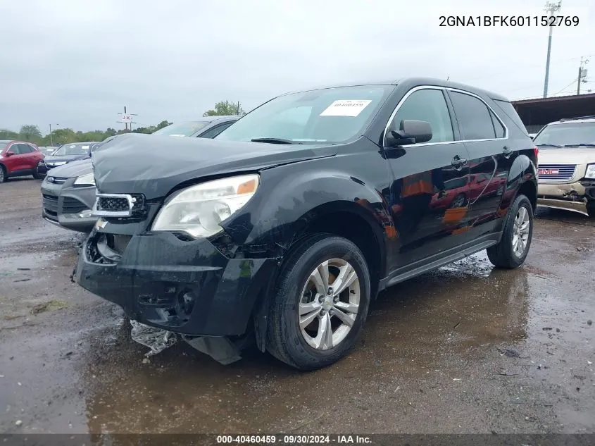 2013 Chevrolet Equinox VIN: 2GNA1BFK601152769 Lot: 40460459