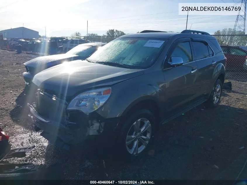 2013 Chevrolet Equinox 1Lt VIN: 2GNALDEK0D6146769 Lot: 40460647