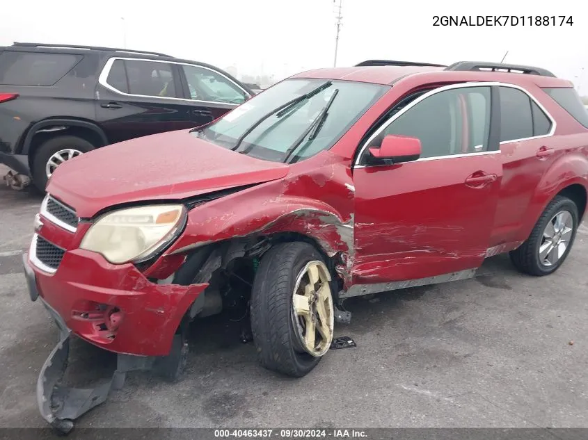 2013 Chevrolet Equinox 1Lt VIN: 2GNALDEK7D1188174 Lot: 40463437