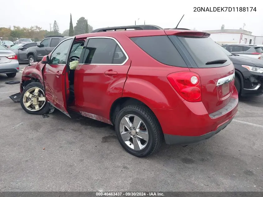 2013 Chevrolet Equinox 1Lt VIN: 2GNALDEK7D1188174 Lot: 40463437