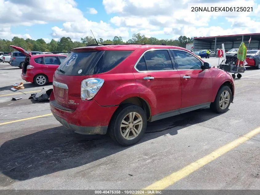 2013 Chevrolet Equinox 1Lt VIN: 2GNALDEK4D6125021 Lot: 40475358