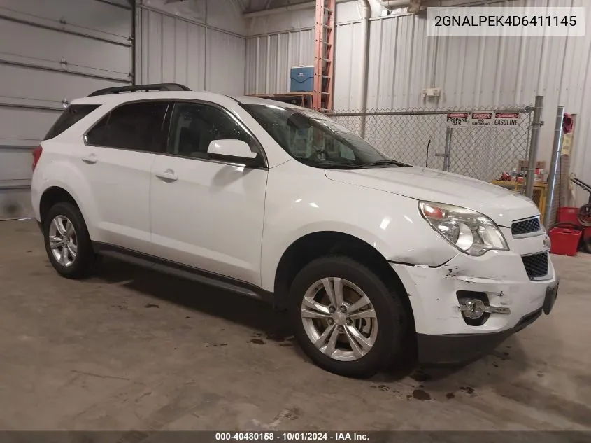 2013 Chevrolet Equinox 2Lt VIN: 2GNALPEK4D6411145 Lot: 40480158