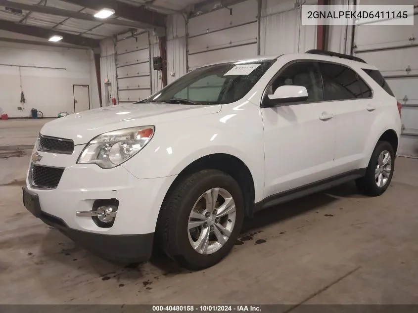 2013 Chevrolet Equinox 2Lt VIN: 2GNALPEK4D6411145 Lot: 40480158