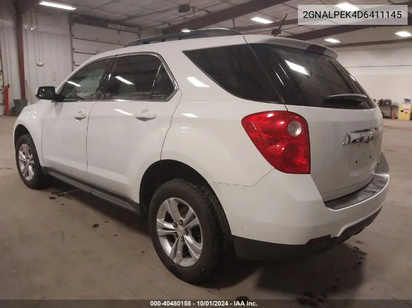 2013 Chevrolet Equinox 2Lt VIN: 2GNALPEK4D6411145 Lot: 40480158