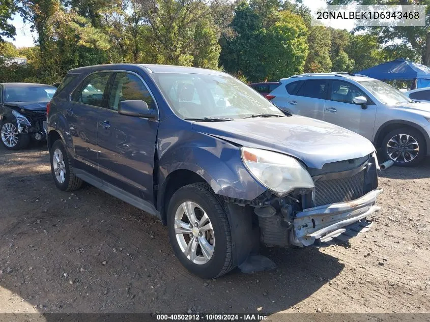 2013 Chevrolet Equinox Ls VIN: 2GNALBEK1D6343468 Lot: 40502912