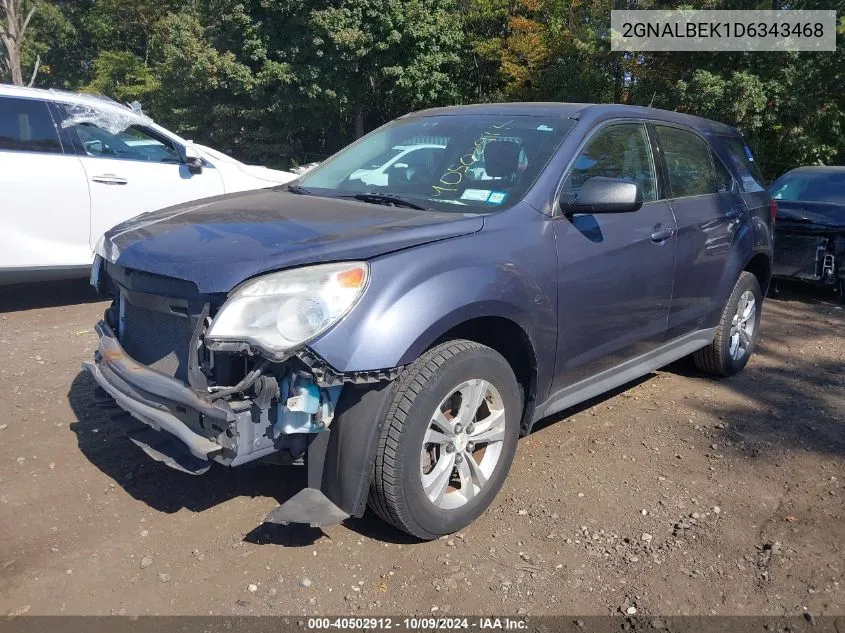 2GNALBEK1D6343468 2013 Chevrolet Equinox Ls