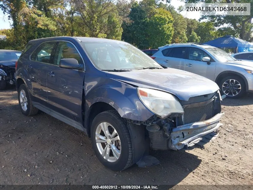 2013 Chevrolet Equinox Ls VIN: 2GNALBEK1D6343468 Lot: 40502912