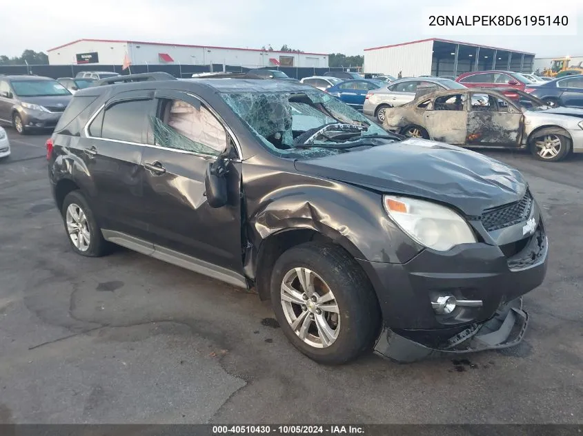 2013 Chevrolet Equinox 2Lt VIN: 2GNALPEK8D6195140 Lot: 40510430