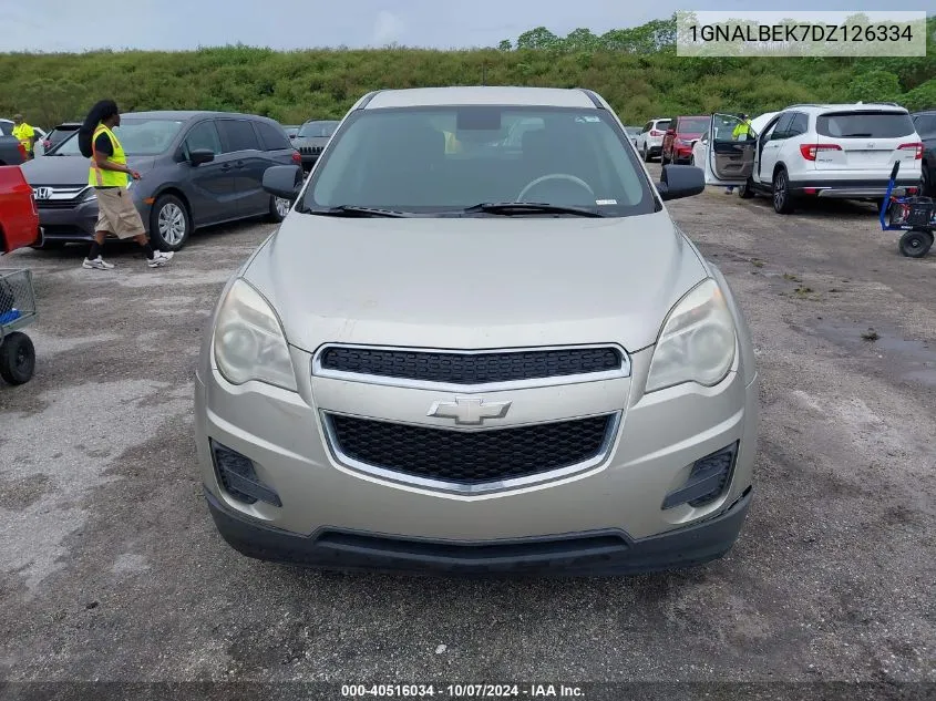 1GNALBEK7DZ126334 2013 Chevrolet Equinox Ls