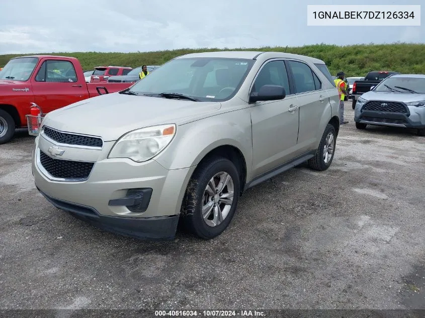 2013 Chevrolet Equinox Ls VIN: 1GNALBEK7DZ126334 Lot: 40516034