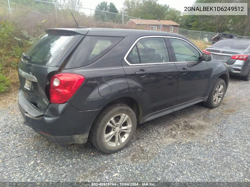 2013 Chevrolet Equinox Ls VIN: 2GNALBEK1D6249512 Lot: 40516764