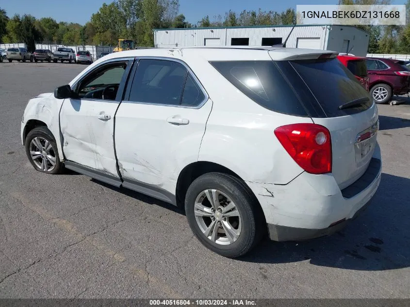 2013 Chevrolet Equinox Ls VIN: 1GNALBEK6DZ131668 Lot: 40516804