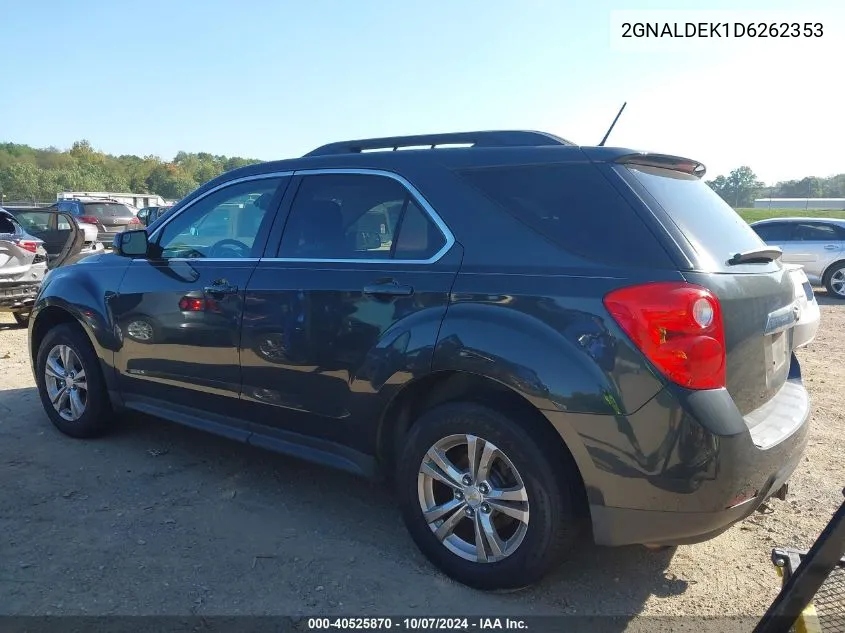 2013 Chevrolet Equinox 1Lt VIN: 2GNALDEK1D6262353 Lot: 40525870