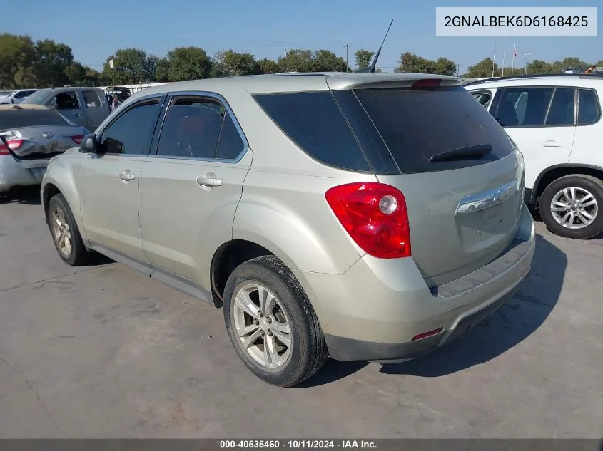 2013 Chevrolet Equinox Ls VIN: 2GNALBEK6D6168425 Lot: 40535460