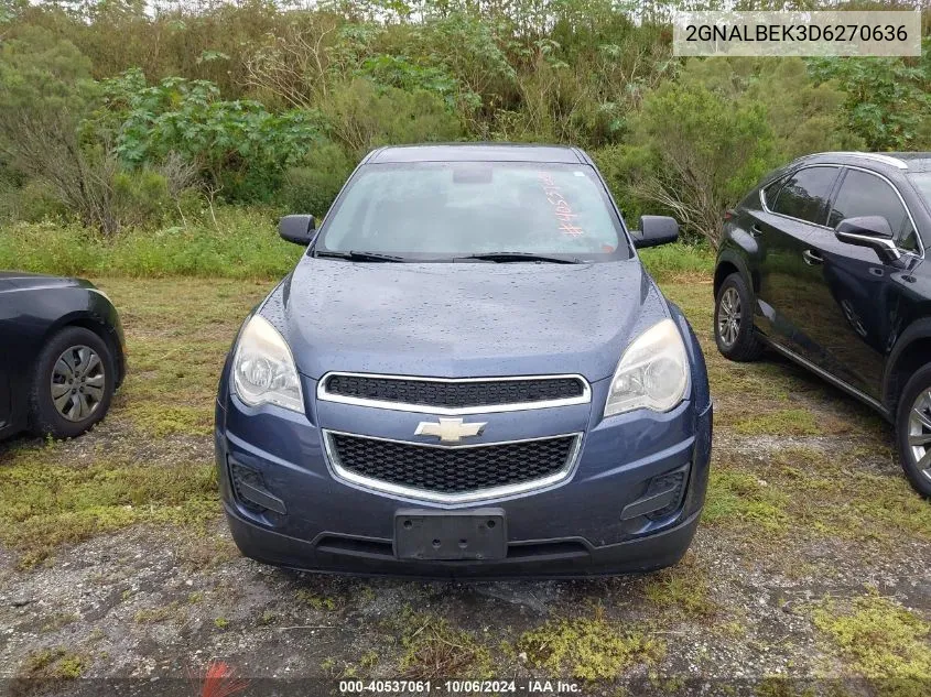 2GNALBEK3D6270636 2013 Chevrolet Equinox Ls