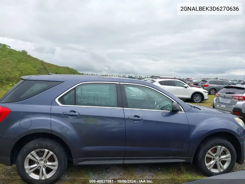 2GNALBEK3D6270636 2013 Chevrolet Equinox Ls