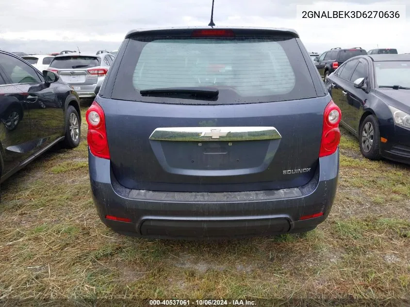 2GNALBEK3D6270636 2013 Chevrolet Equinox Ls