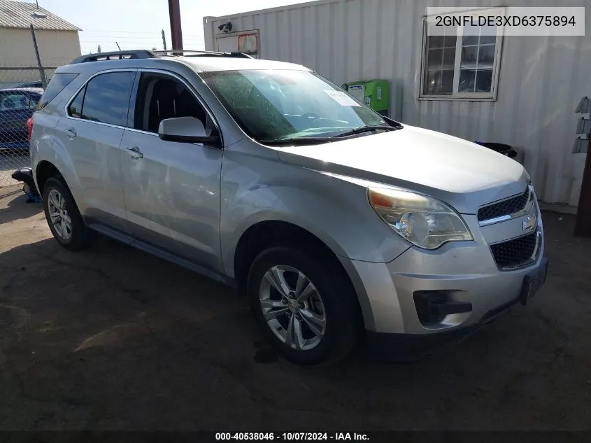 2013 Chevrolet Equinox 1Lt VIN: 2GNFLDE3XD6375894 Lot: 40538046