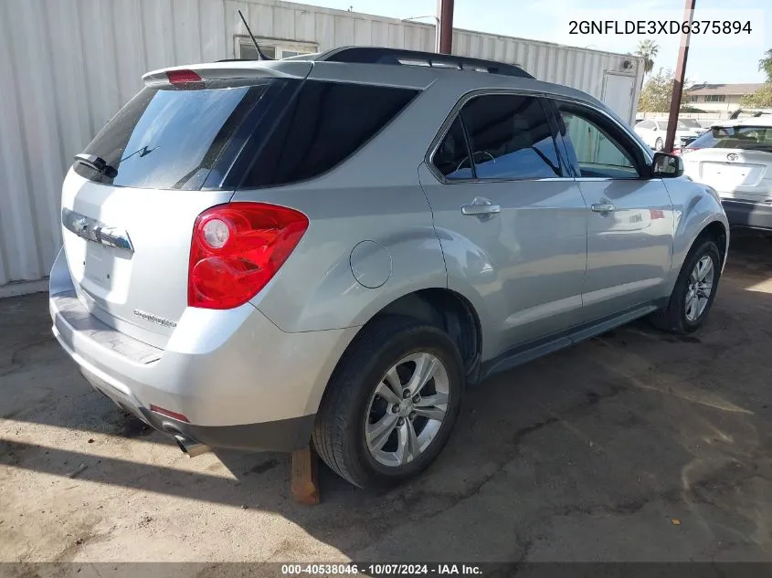 2GNFLDE3XD6375894 2013 Chevrolet Equinox 1Lt