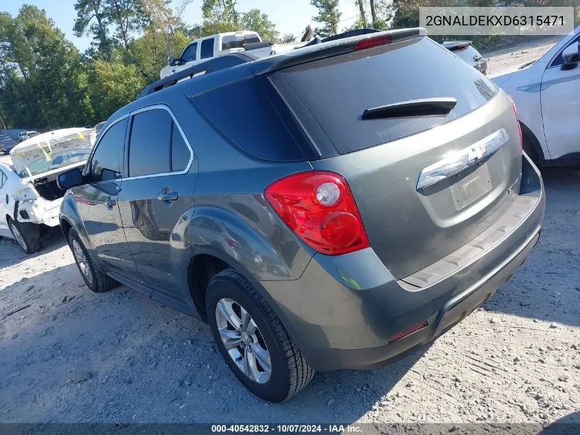 2013 Chevrolet Equinox 1Lt VIN: 2GNALDEKXD6315471 Lot: 40542832