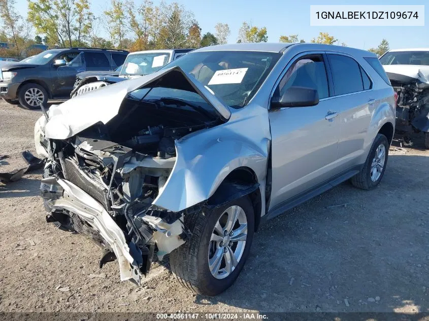 2013 Chevrolet Equinox Ls VIN: 1GNALBEK1DZ109674 Lot: 40561147