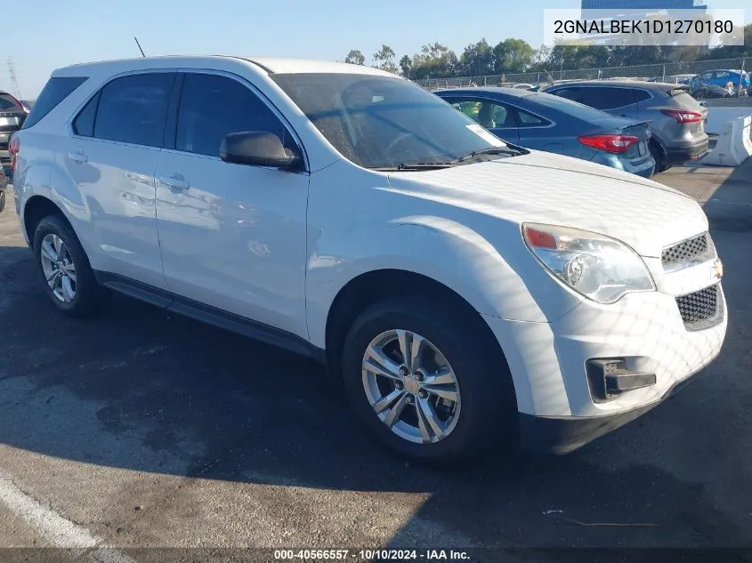 2013 Chevrolet Equinox Ls VIN: 2GNALBEK1D1270180 Lot: 40566557