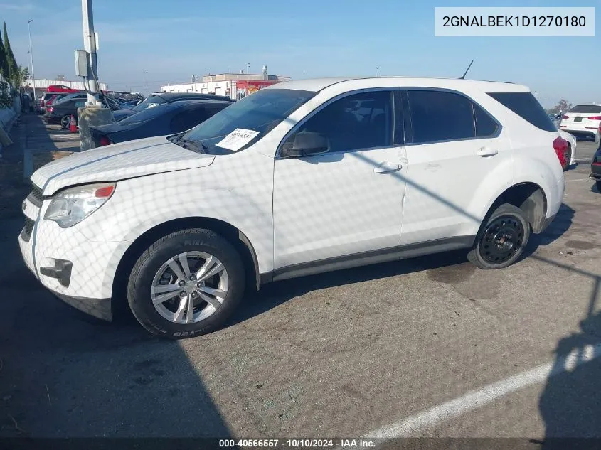 2013 Chevrolet Equinox Ls VIN: 2GNALBEK1D1270180 Lot: 40566557