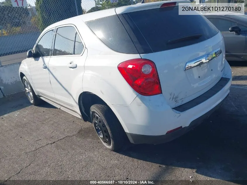 2013 Chevrolet Equinox Ls VIN: 2GNALBEK1D1270180 Lot: 40566557