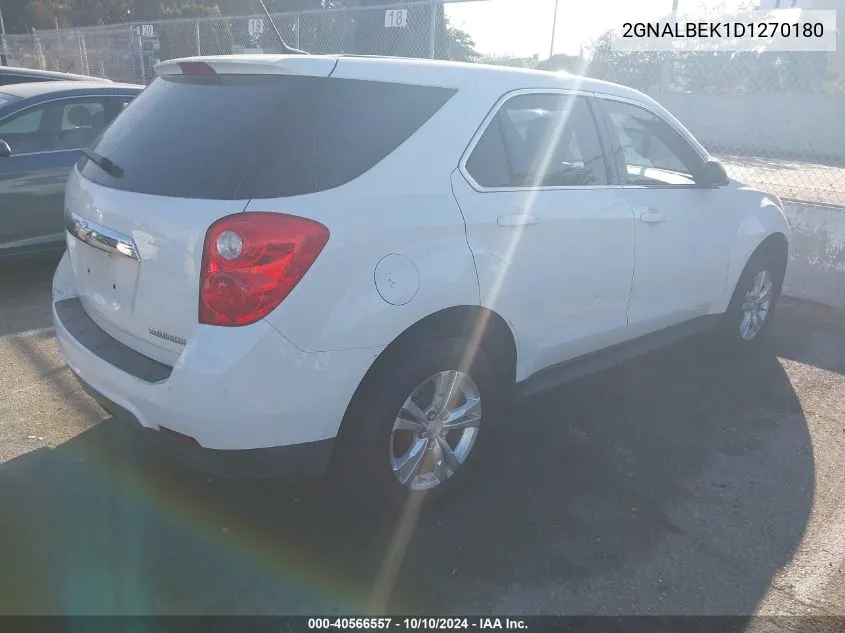 2013 Chevrolet Equinox Ls VIN: 2GNALBEK1D1270180 Lot: 40566557