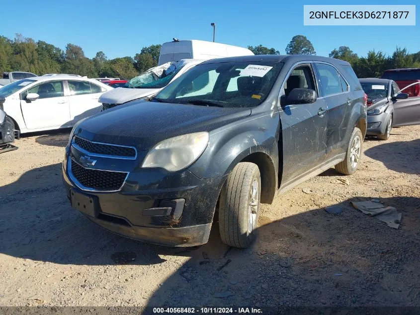 2013 Chevrolet Equinox Ls VIN: 2GNFLCEK3D6271877 Lot: 40568482