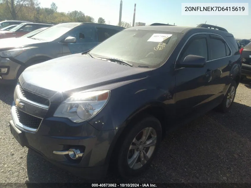 2013 Chevrolet Equinox 2Lt VIN: 2GNFLNEK7D6415619 Lot: 40573862