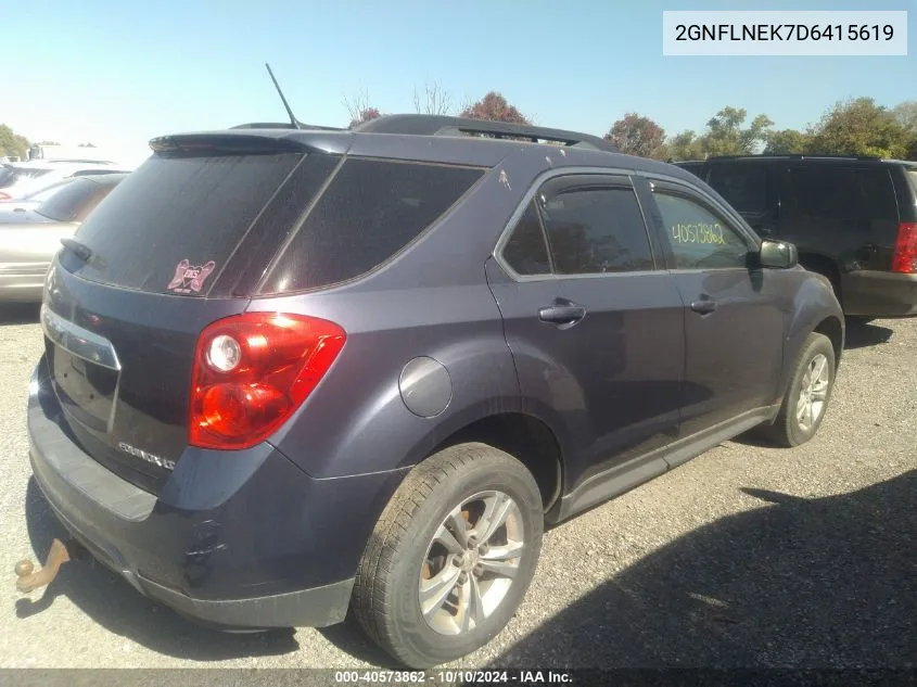 2013 Chevrolet Equinox 2Lt VIN: 2GNFLNEK7D6415619 Lot: 40573862