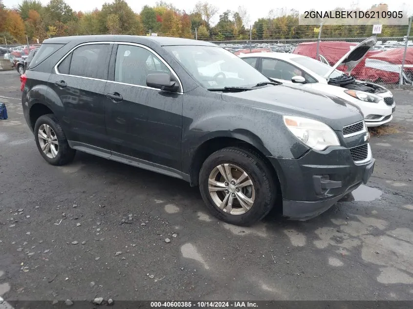 2GNALBEK1D6210905 2013 Chevrolet Equinox Ls