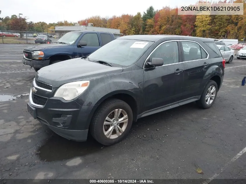 2GNALBEK1D6210905 2013 Chevrolet Equinox Ls