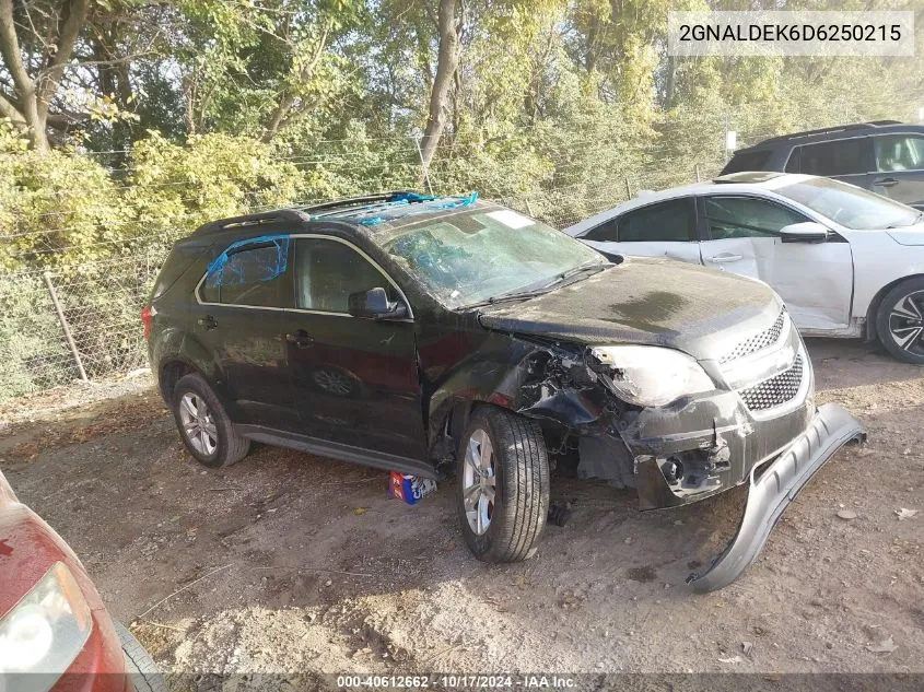 2013 Chevrolet Equinox 1Lt VIN: 2GNALDEK6D6250215 Lot: 40612662