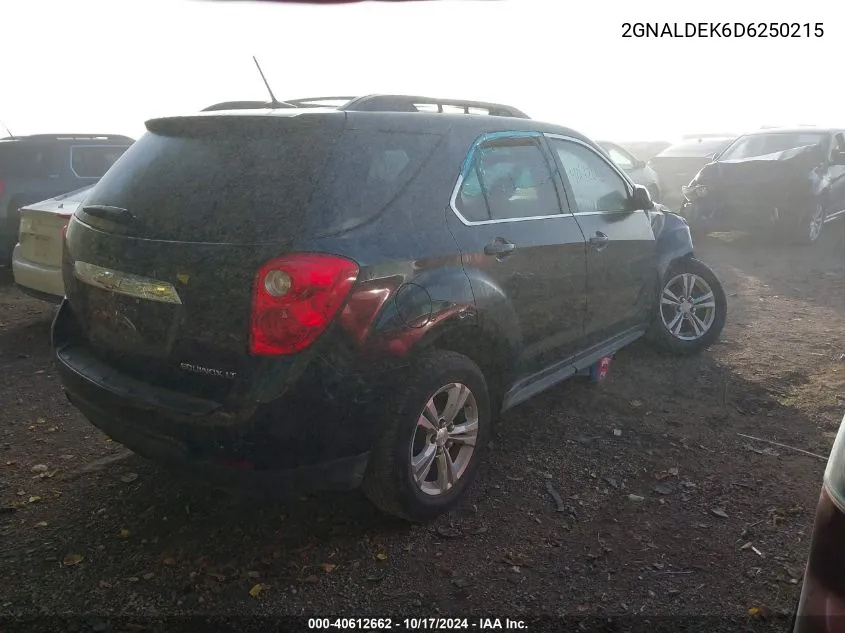 2GNALDEK6D6250215 2013 Chevrolet Equinox 1Lt