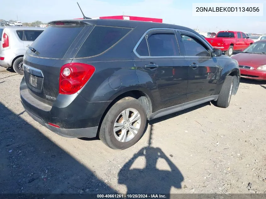 2013 Chevrolet Equinox Ls VIN: 2GNALBEK0D1134056 Lot: 40661261