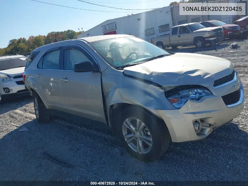 2013 Chevrolet Equinox Ls VIN: 1GNALBEK2DZ120425 Lot: 40672925