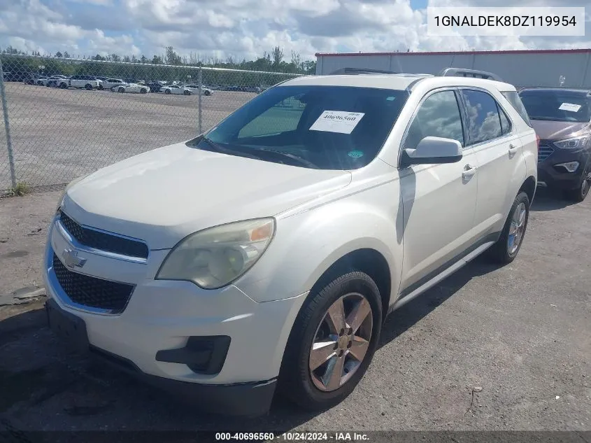 2013 Chevrolet Equinox 1Lt VIN: 1GNALDEK8DZ119954 Lot: 40696560