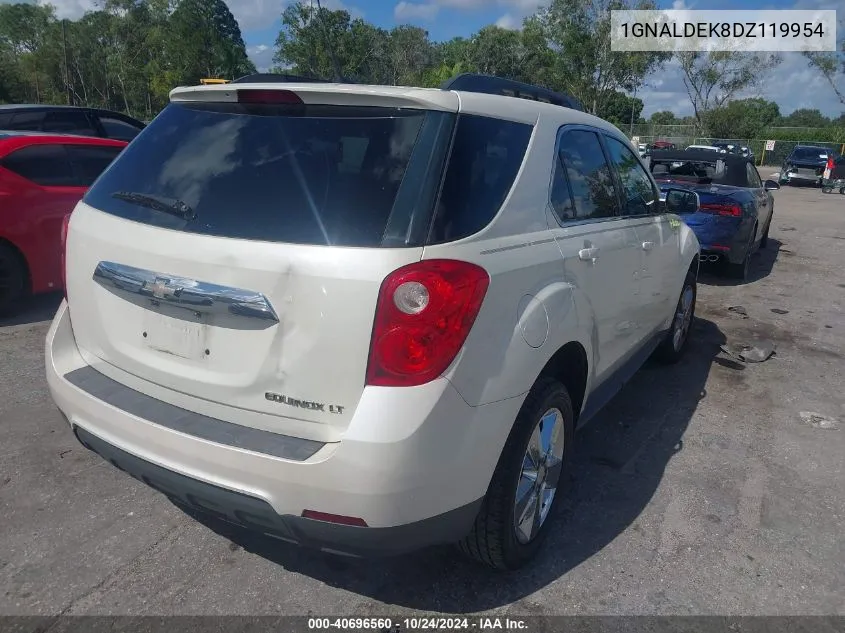 2013 Chevrolet Equinox 1Lt VIN: 1GNALDEK8DZ119954 Lot: 40696560