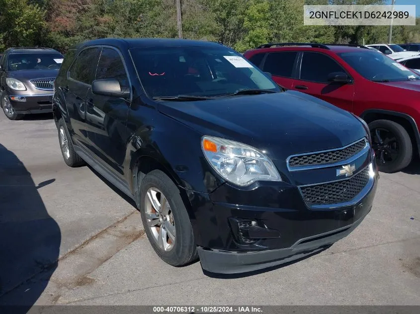 2013 Chevrolet Equinox Ls VIN: 2GNFLCEK1D6242989 Lot: 40706312