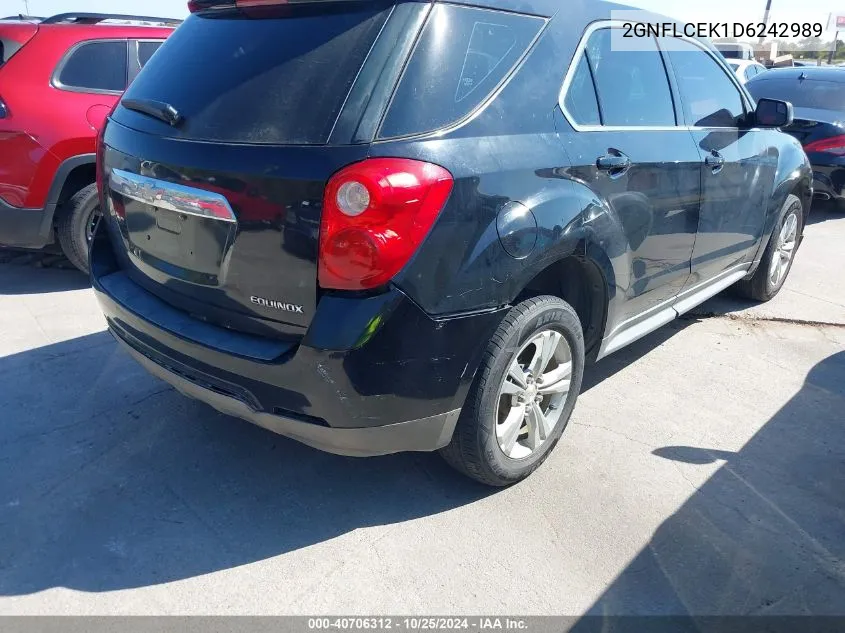 2013 Chevrolet Equinox Ls VIN: 2GNFLCEK1D6242989 Lot: 40706312