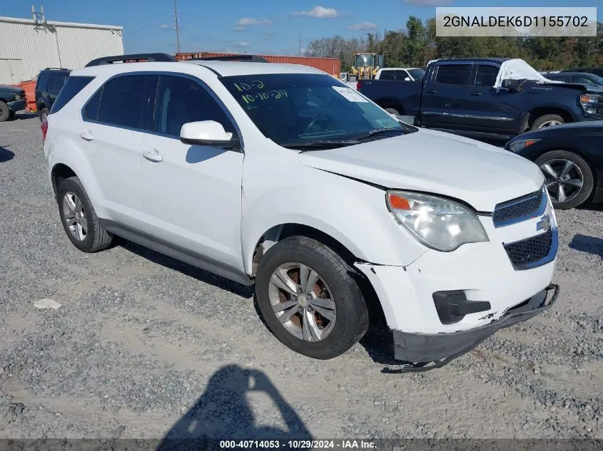 2013 Chevrolet Equinox 1Lt VIN: 2GNALDEK6D1155702 Lot: 40714053