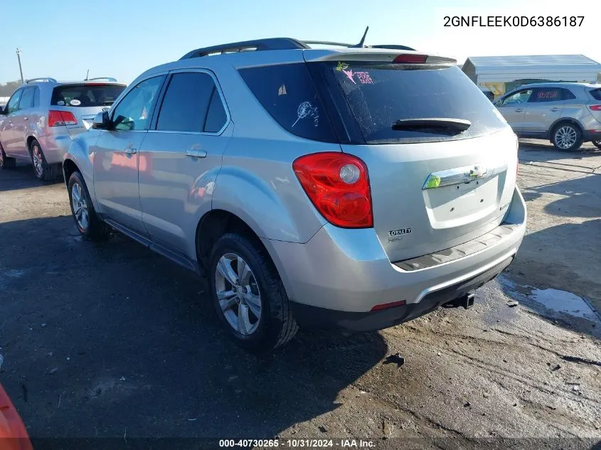 2GNFLEEK0D6386187 2013 Chevrolet Equinox 1Lt