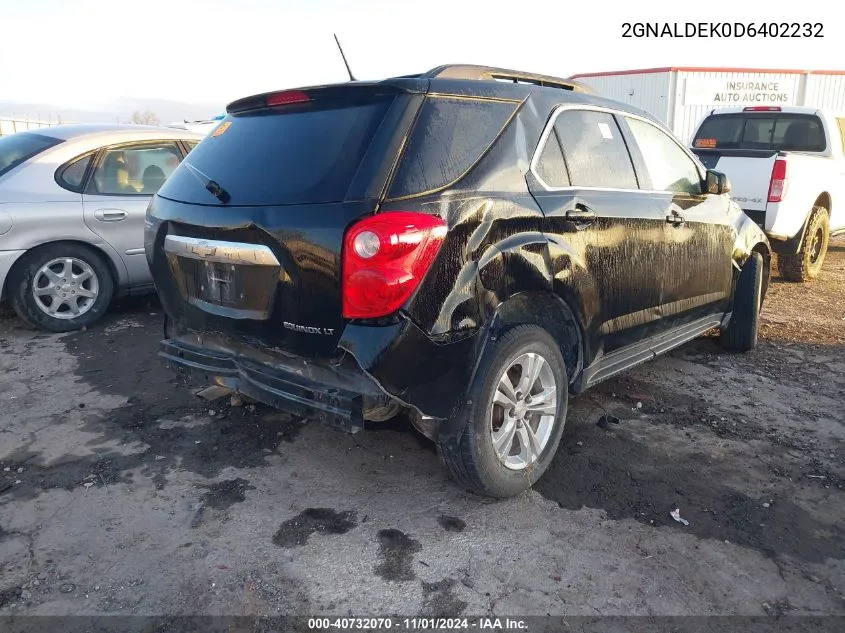 2013 Chevrolet Equinox 1Lt VIN: 2GNALDEK0D6402232 Lot: 40732070