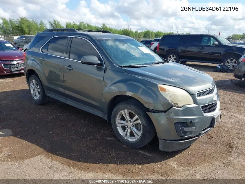 2013 Chevrolet Equinox 1Lt VIN: 2GNFLDE34D6122196 Lot: 40749852