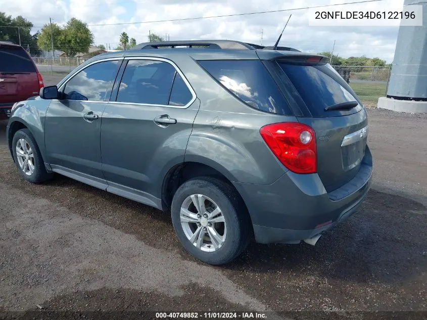 2013 Chevrolet Equinox 1Lt VIN: 2GNFLDE34D6122196 Lot: 40749852