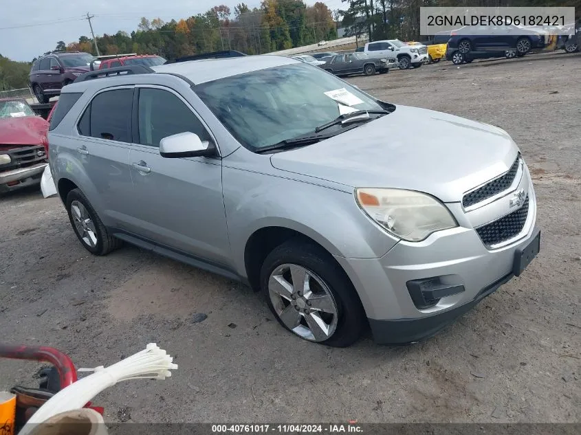 2013 Chevrolet Equinox Lt VIN: 2GNALDEK8D6182421 Lot: 40761017